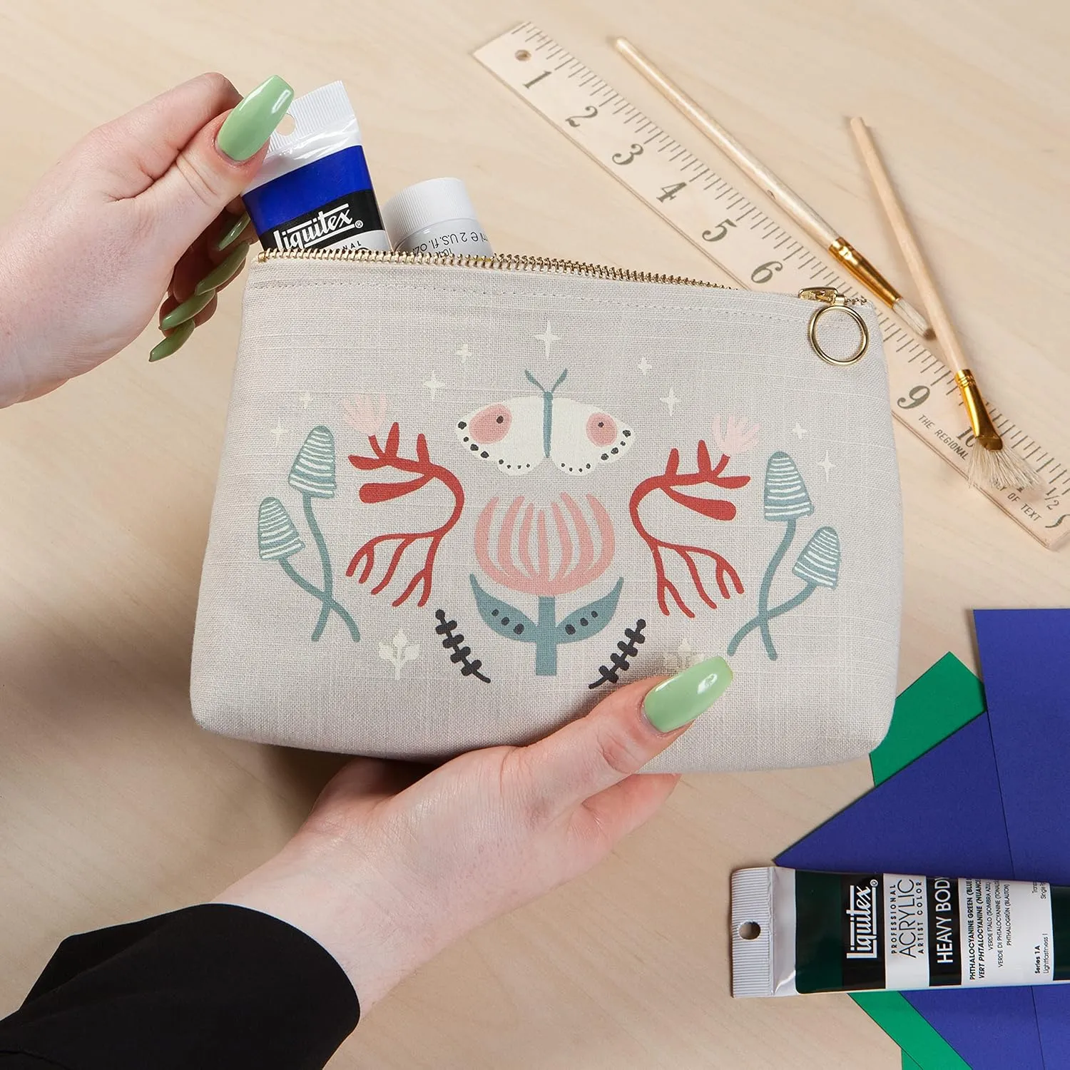 Danica Studio Women Small Zipper Cosmetic Bag