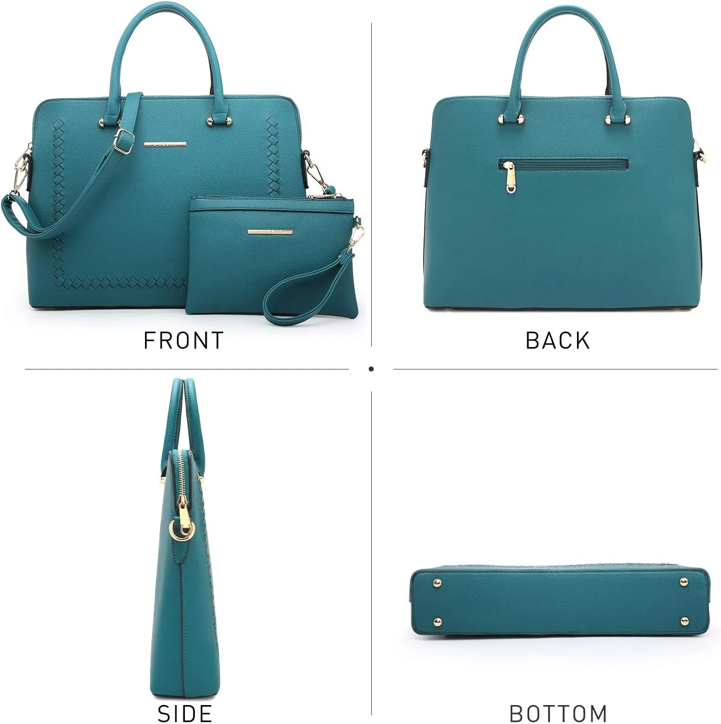 Dasein Laptop Bag for Women 14 Inch Computer Shoulder Bag Large Capacity Messenger Bag Business Office Professional Work Tote