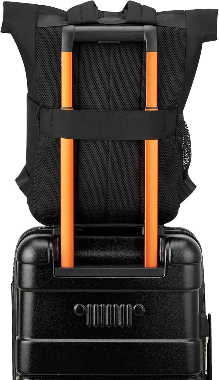 DELSEY PARIS JS016D ROLLTOP BACKPACK Unisex Adult Backpack, Black, L