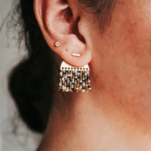 Desert Drop | Beaded Jacket Earrings