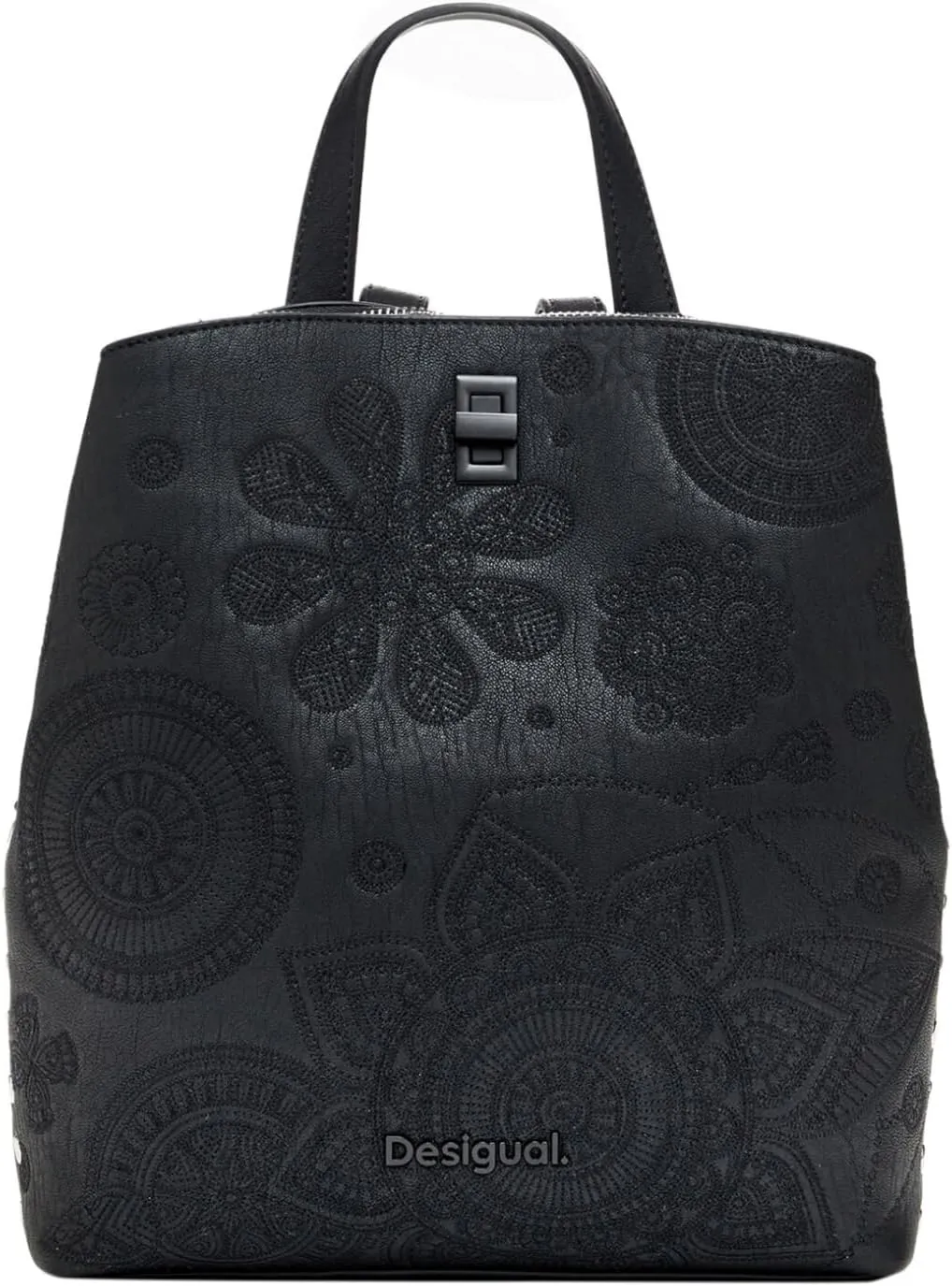 Desigual Embroidered Flower Backpack