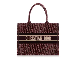 Dior Burgundy Oblique Book Tote