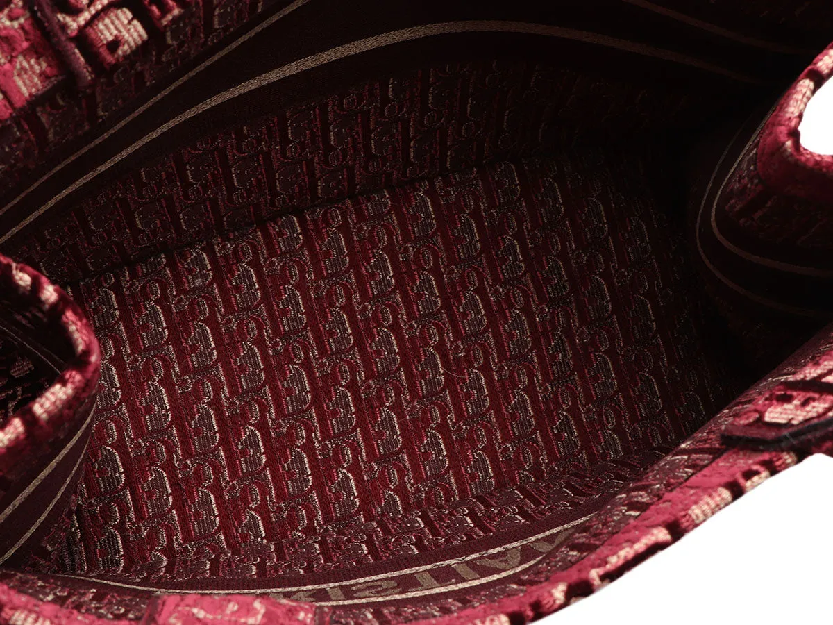 Dior Burgundy Oblique Book Tote