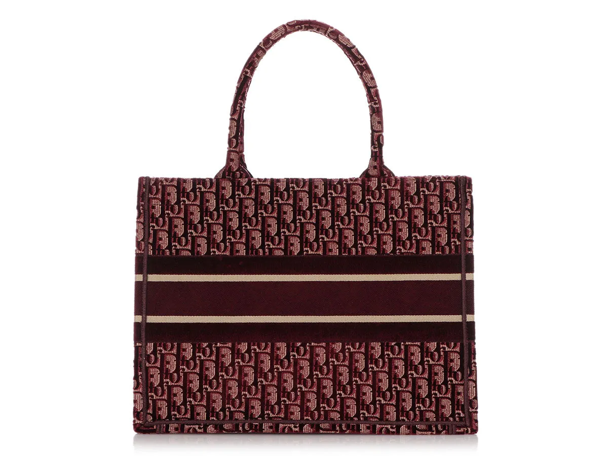Dior Burgundy Oblique Book Tote