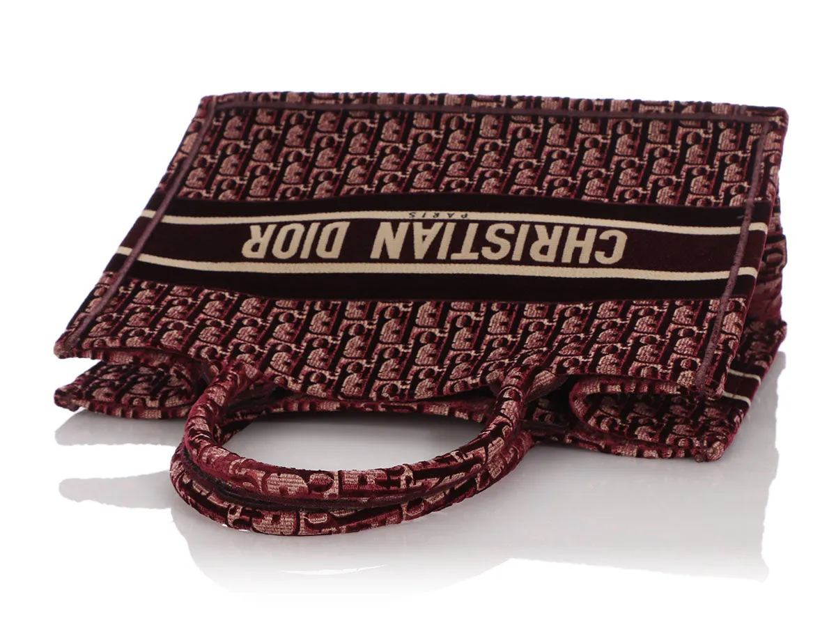 Dior Burgundy Oblique Book Tote