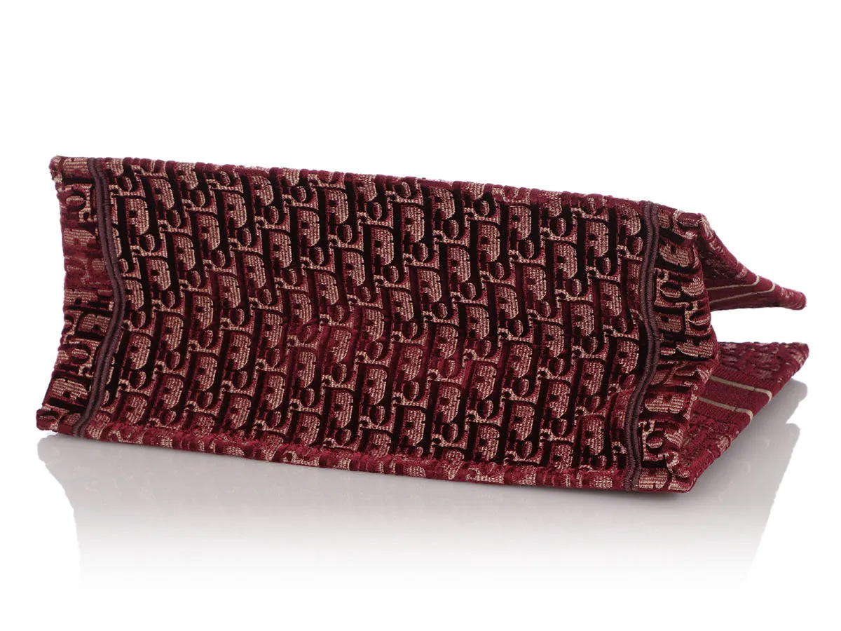 Dior Burgundy Oblique Book Tote