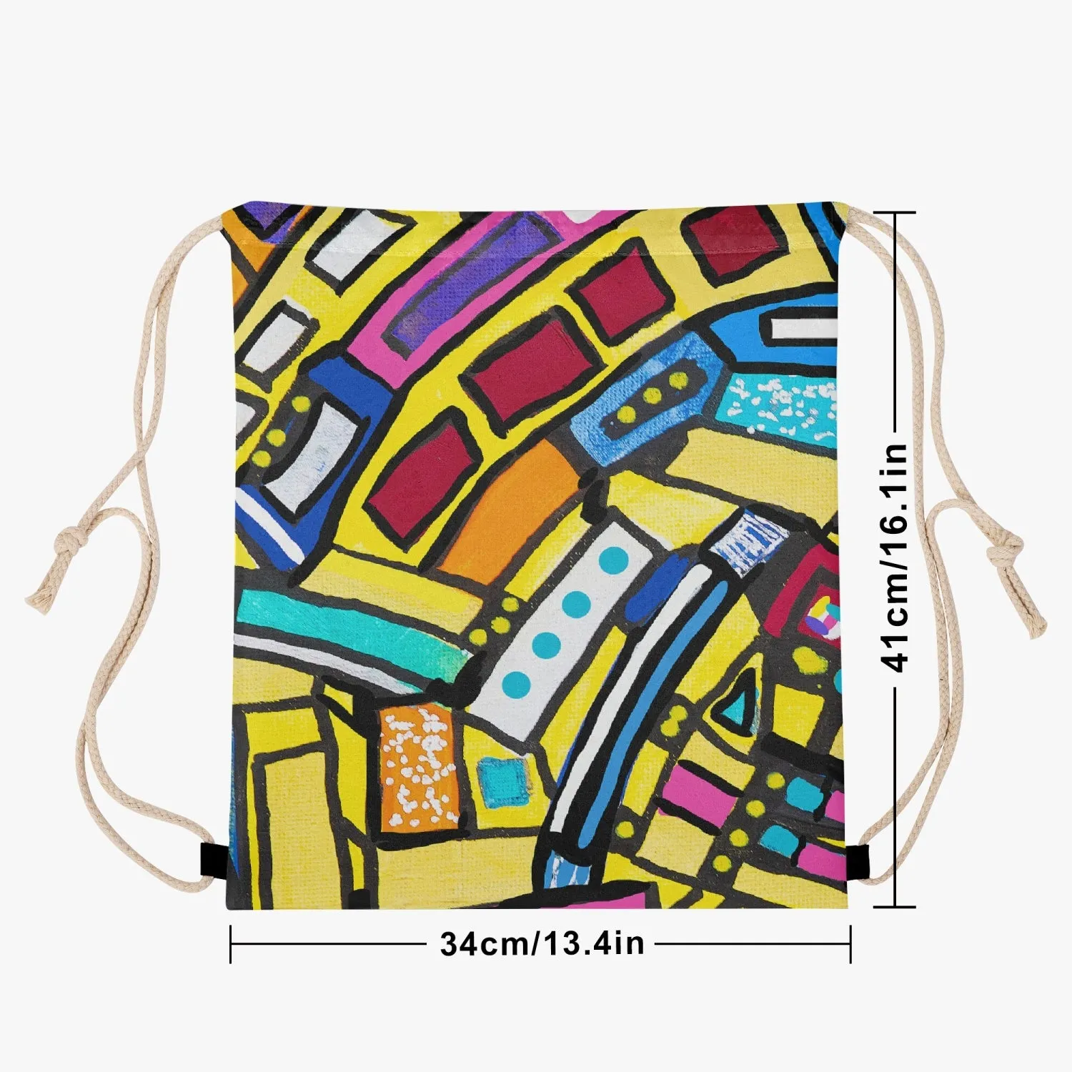 Direction to No Where Polyester Drawstring Backpack