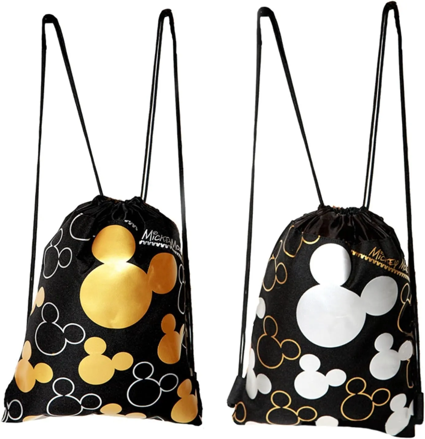 Disney Mickey Mouse Drawstring Backpack 2 Pack