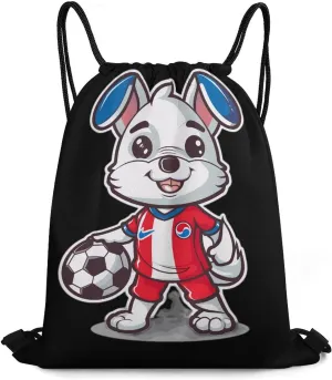 Dog South Korea Soccer Jersey Korean Football Drawstring Backpack Durable String Bag Sports Sackpack Cinch Bags for Gym Travel