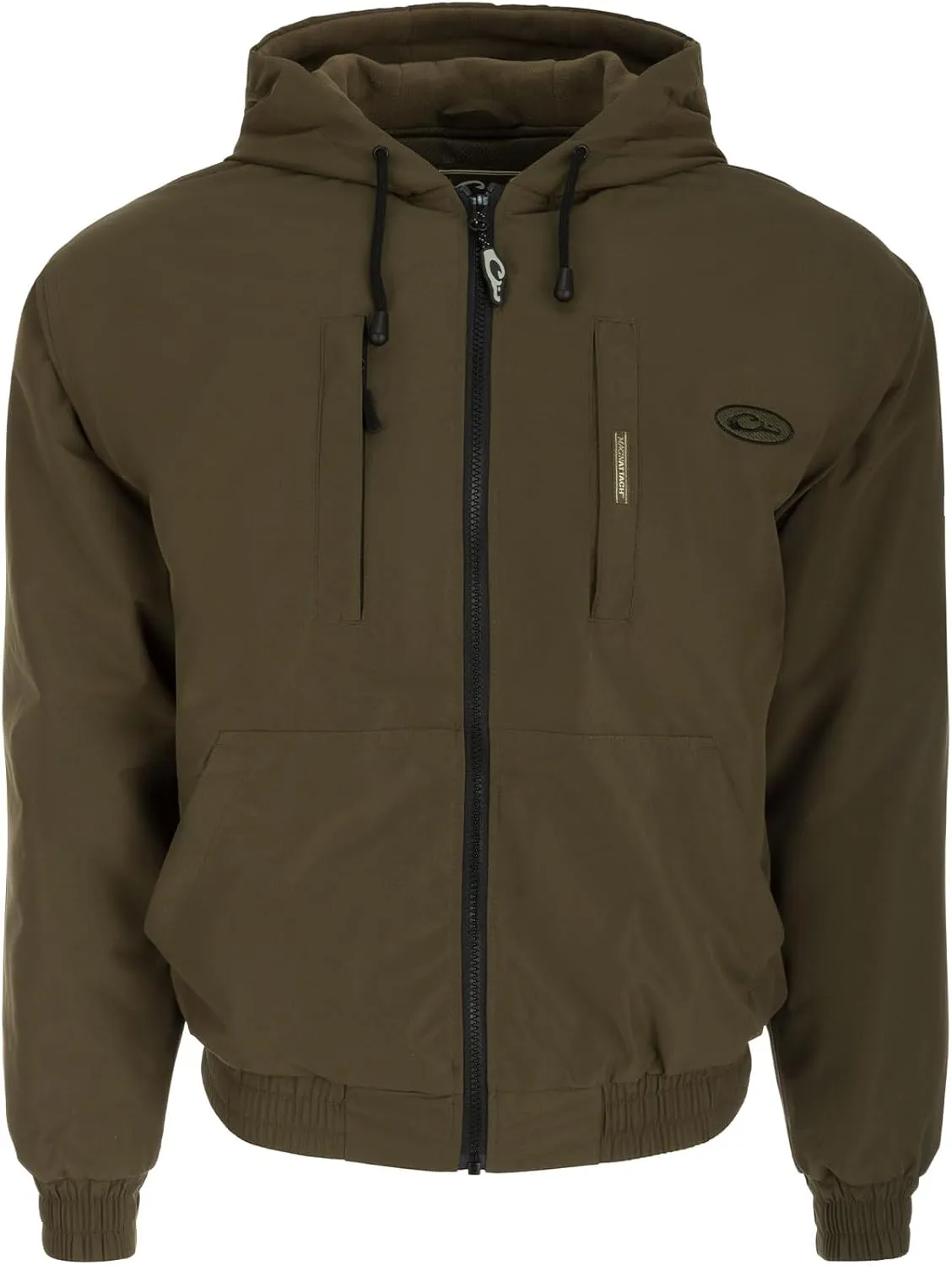 Drake Waterfowl Men's MST Waterproof Full Zip Hunting Warm Fleece Lined Hooded Jacket