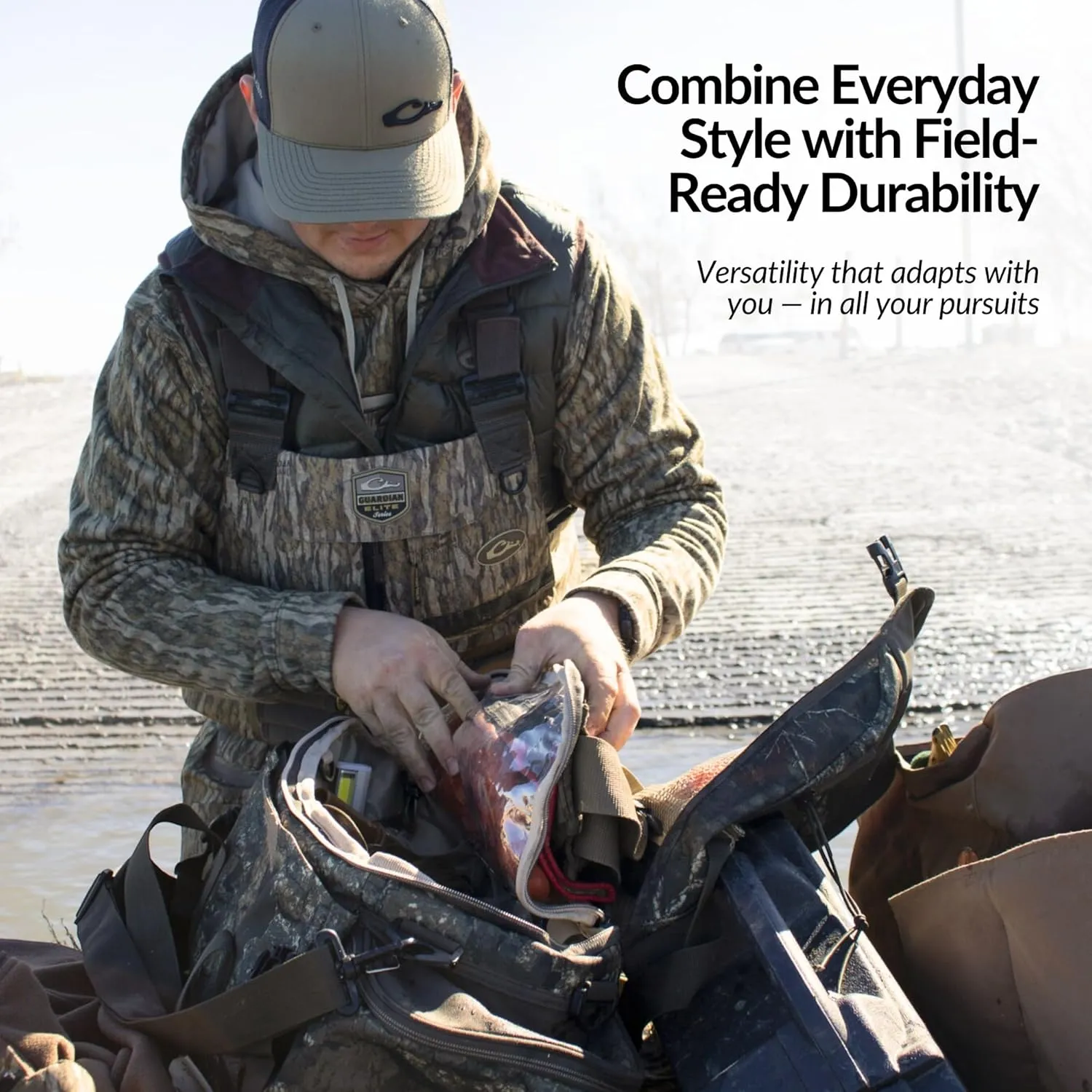 Drake Waterfowl® MST Performance Camouflage Hoodie, Double-Lined Hood, Cotton/Poly Blend, and Kangaroo Pouch for Comfort