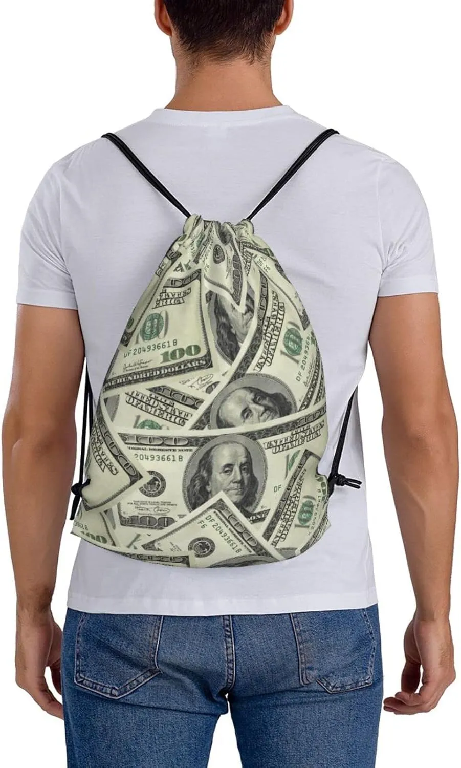 Drawstring Backpack Bag Sports Gym Sack Drawstring Bag Shopping Sport Yoga Travel String Bag For Men Women