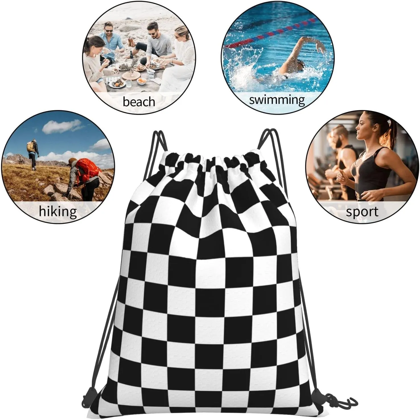 Drawstring Backpack Bag Sports Gym Sack Drawstring Bag Shopping Sport Yoga Travel String Bag For Men Women