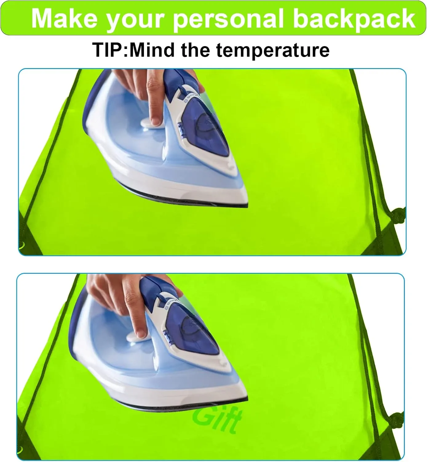 Drawstring Backpack Bulk 42 Pcs String Backpack Drawstring Bags Cinch Bag Sackpack for Men Women Gym (Light Green)