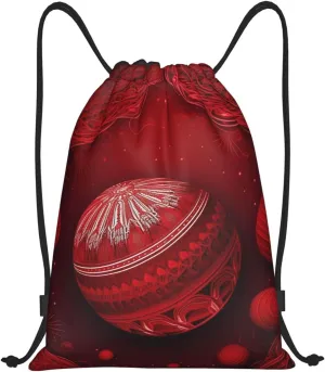 Drawstring Backpack Sports Gym Bag Christmas Atmosphere Balls Drawstring Bags Foldable Backpack for Women Men
