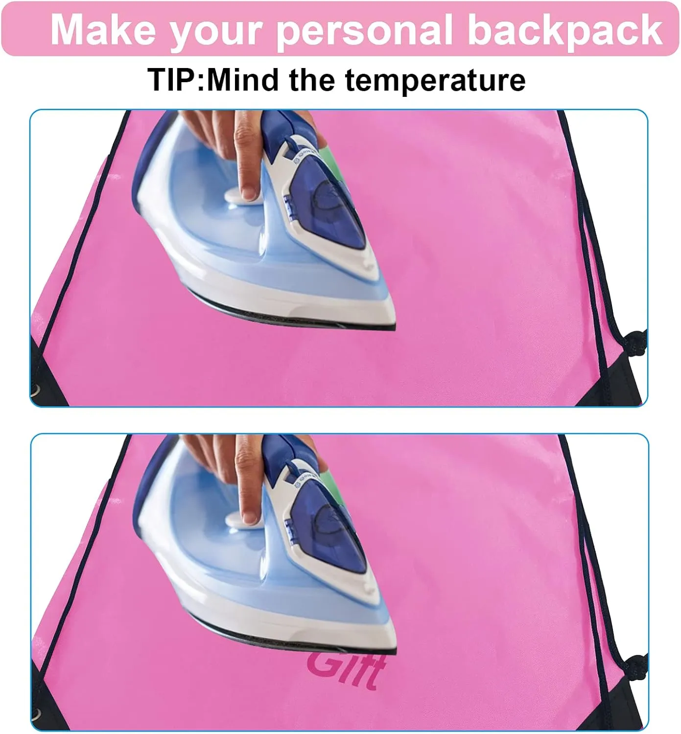 Drawstring Bags Bulk 14 Pcs Drawstring Backpack Bulk Cinch Bag Sackpack for Men Women Gym (Pink)