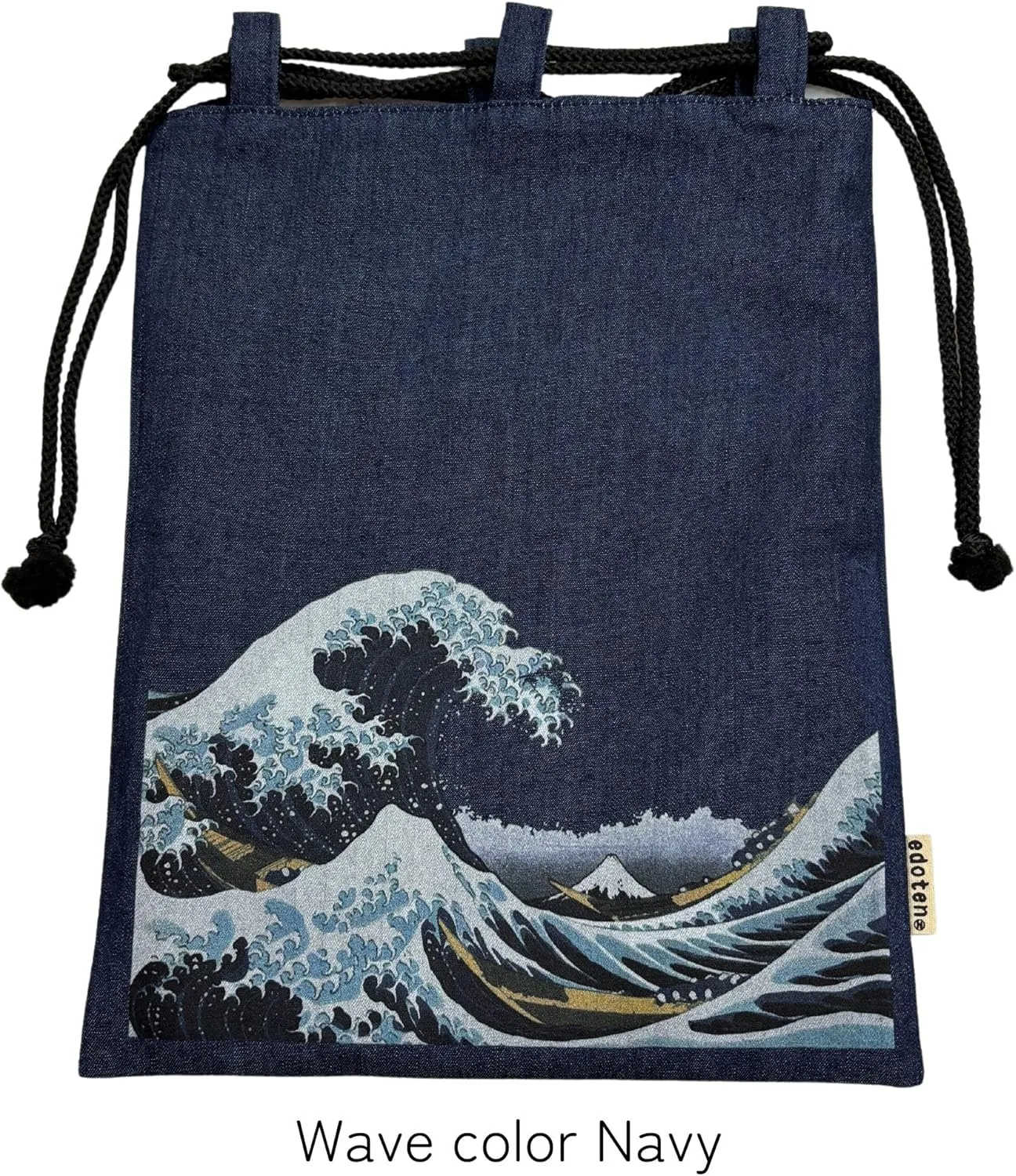 Drawstring pouch Cloth bag Cotton 100% 4.5 oz Inner pocket Men's Ladies'
