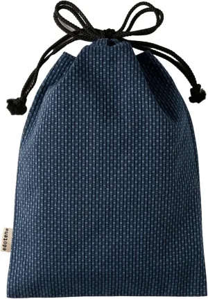 drawstring pouch cloth bag cotton 100% Sashiko fabric shrine stamp book bag inner pocket men's ladies'