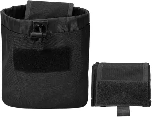 Dump Pouch, Molle Dump Pouch for Belt, Folding Military Tactical Mag Drop Pouch Black