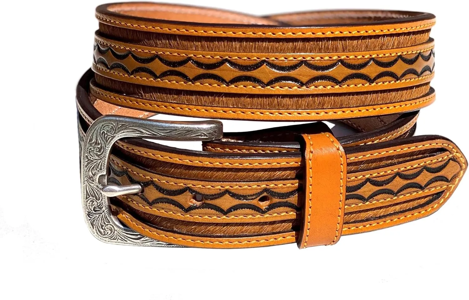Durango Maverick Brindle Hair Leather Belt