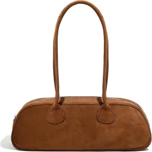 East West Le Teckel Handbag for Women Elegant Genuine Leather Shoulder Purse for Formal Events or Work