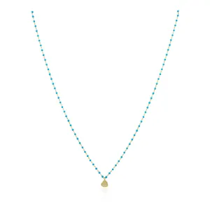 Elsa Mini Heart Necklace Turquoise