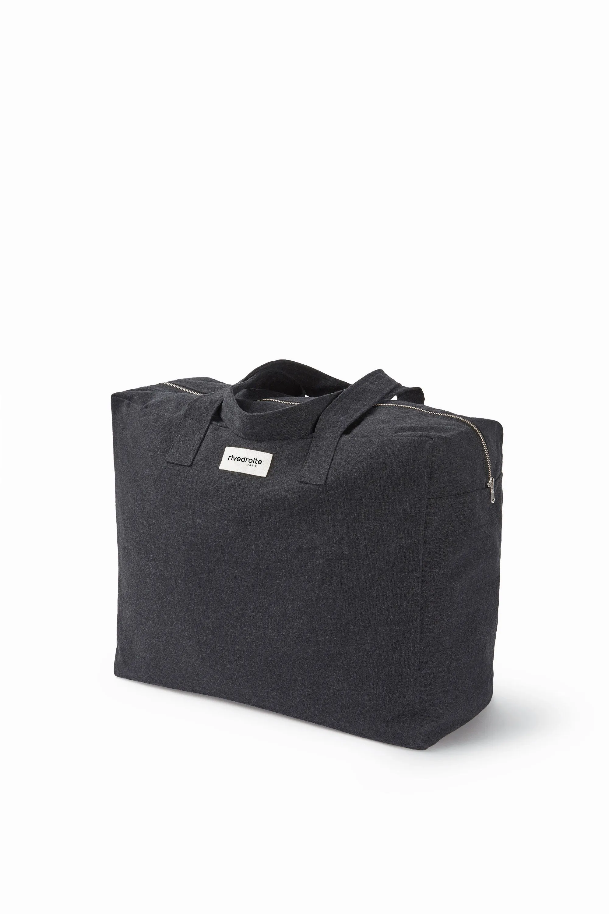 Elzevir the big weekend bag - Recycled cotton black