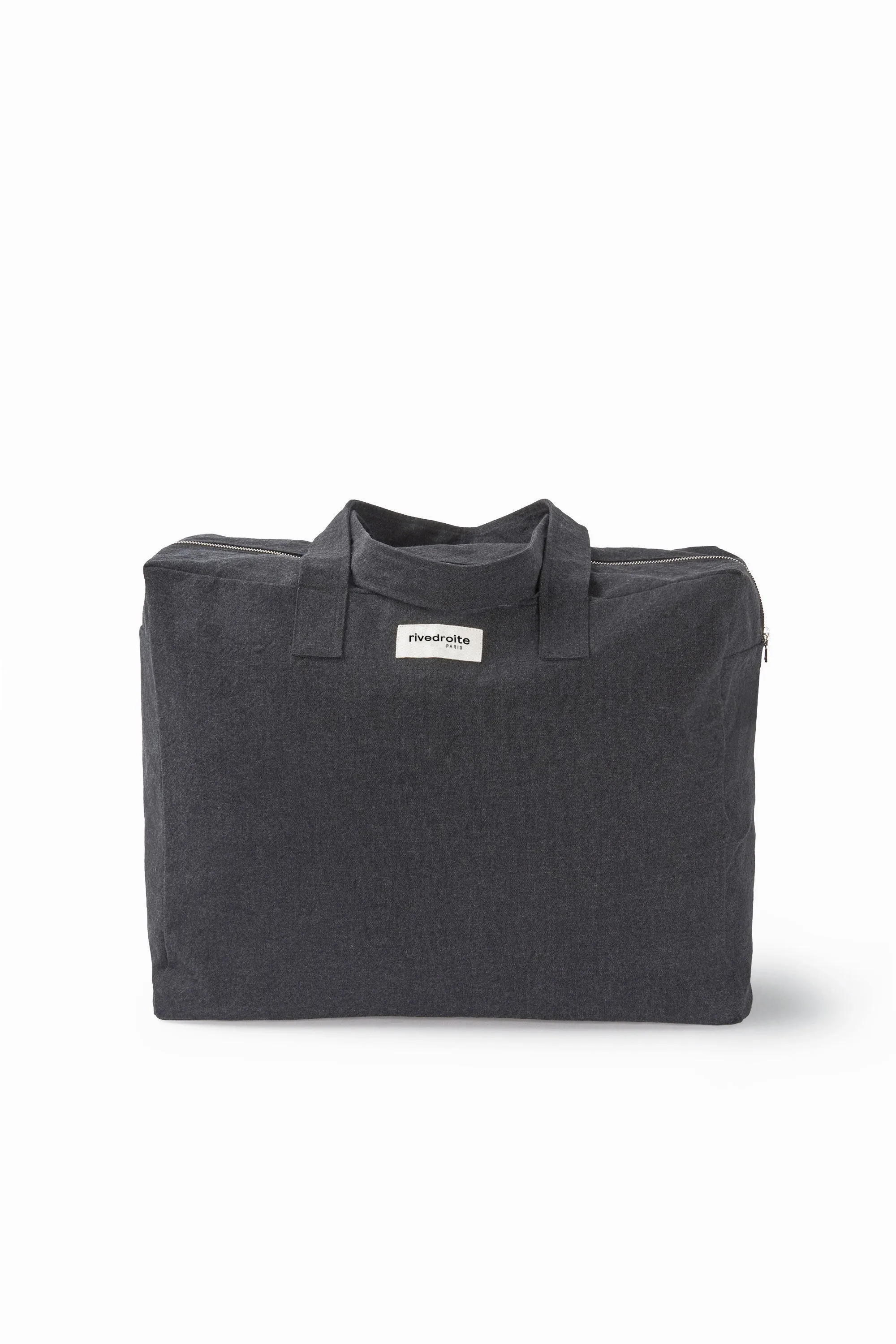 Elzevir the big weekend bag - Recycled cotton black
