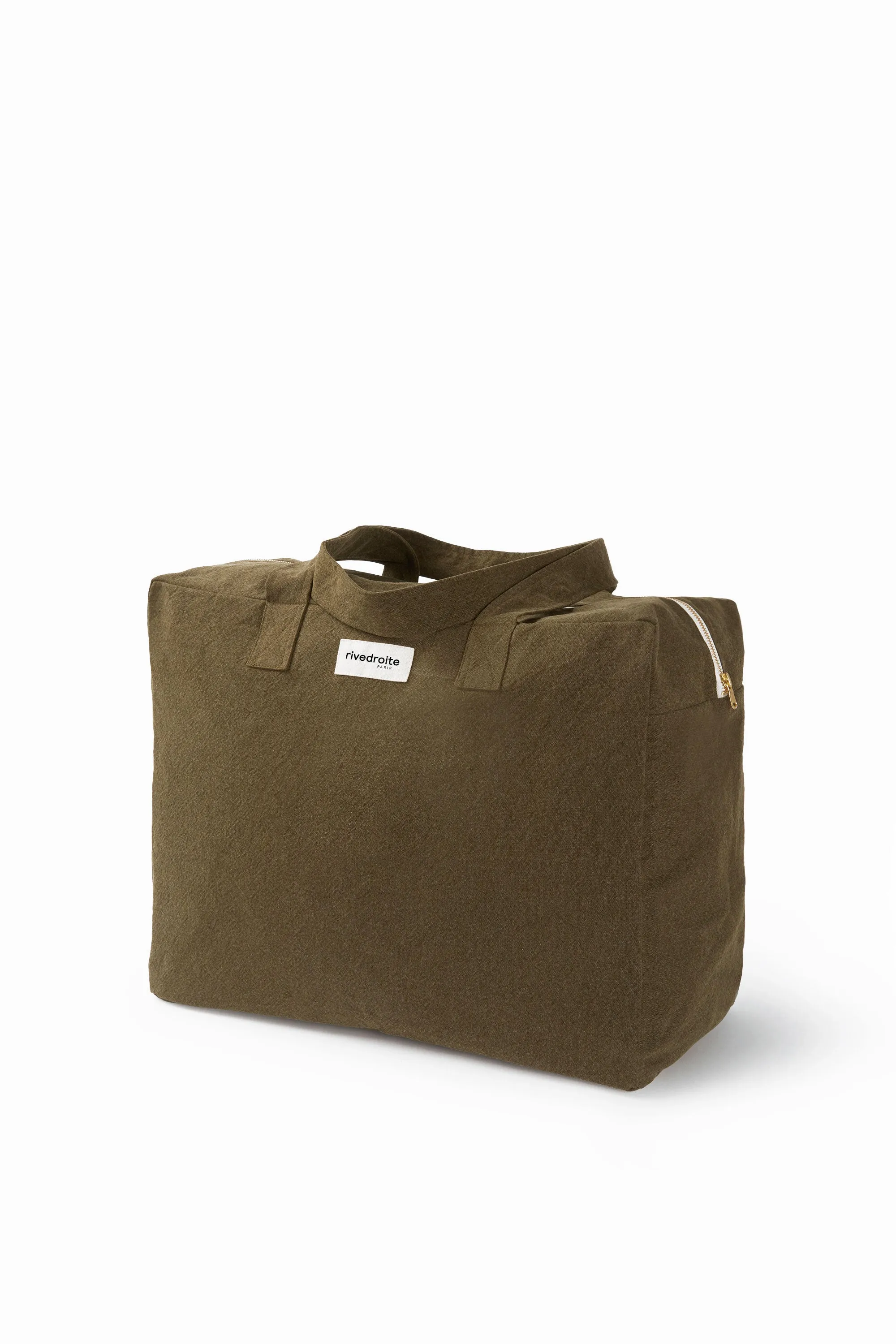 Elzevir the big weekend bag - Recycled cotton Military Green