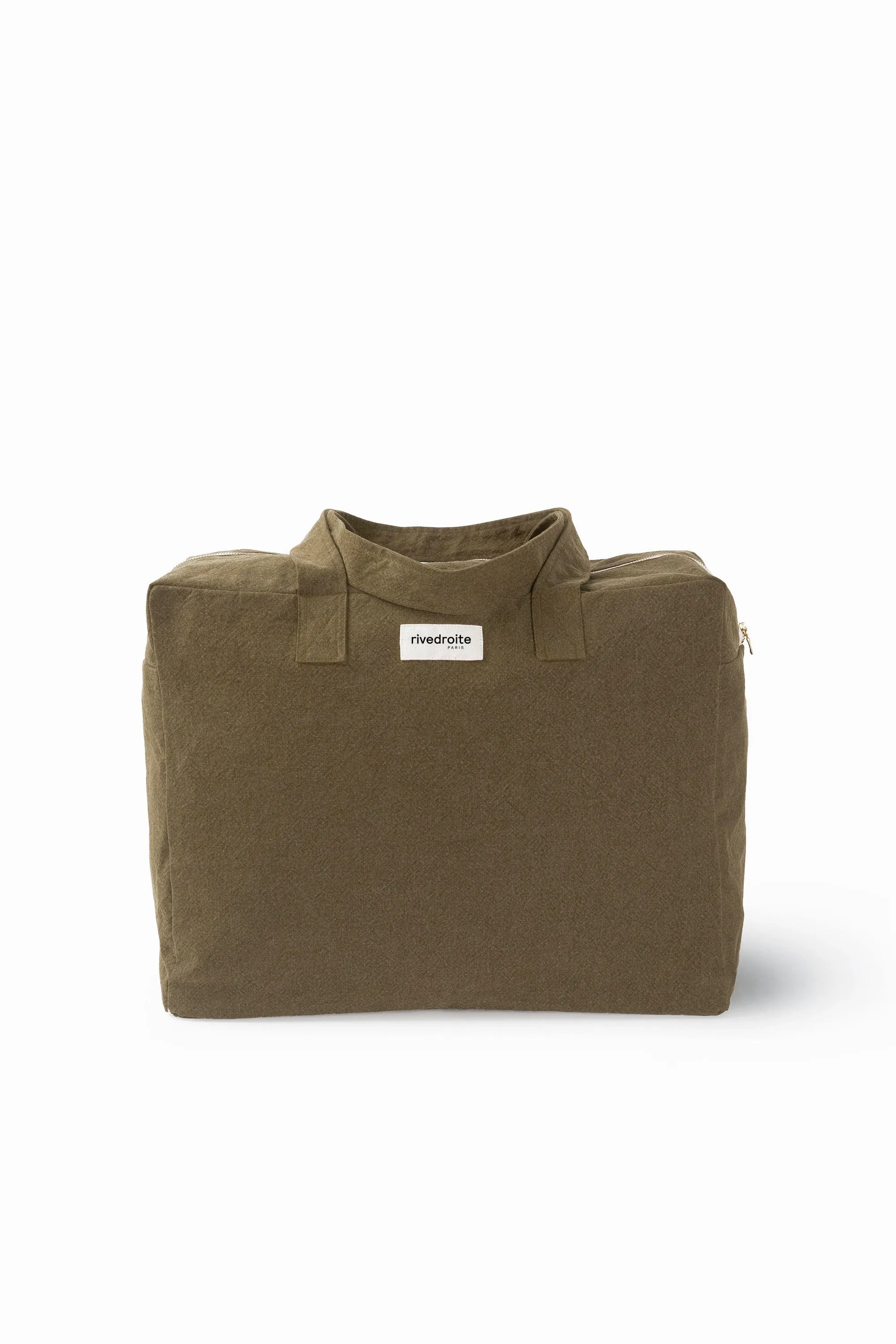 Elzevir the big weekend bag - Recycled cotton Military Green