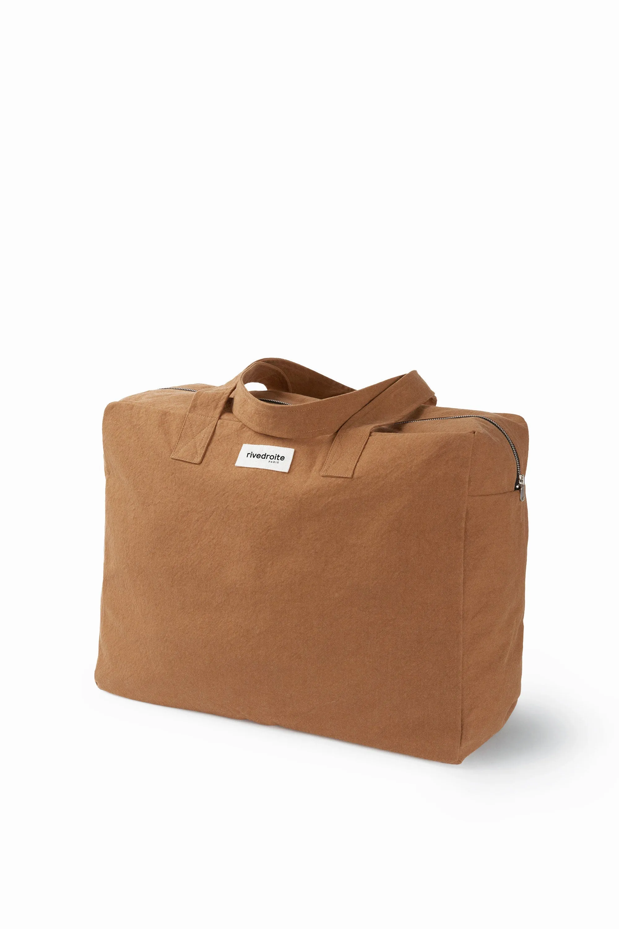 Elzevir the big weekend bag - Recycled cotton tobacco