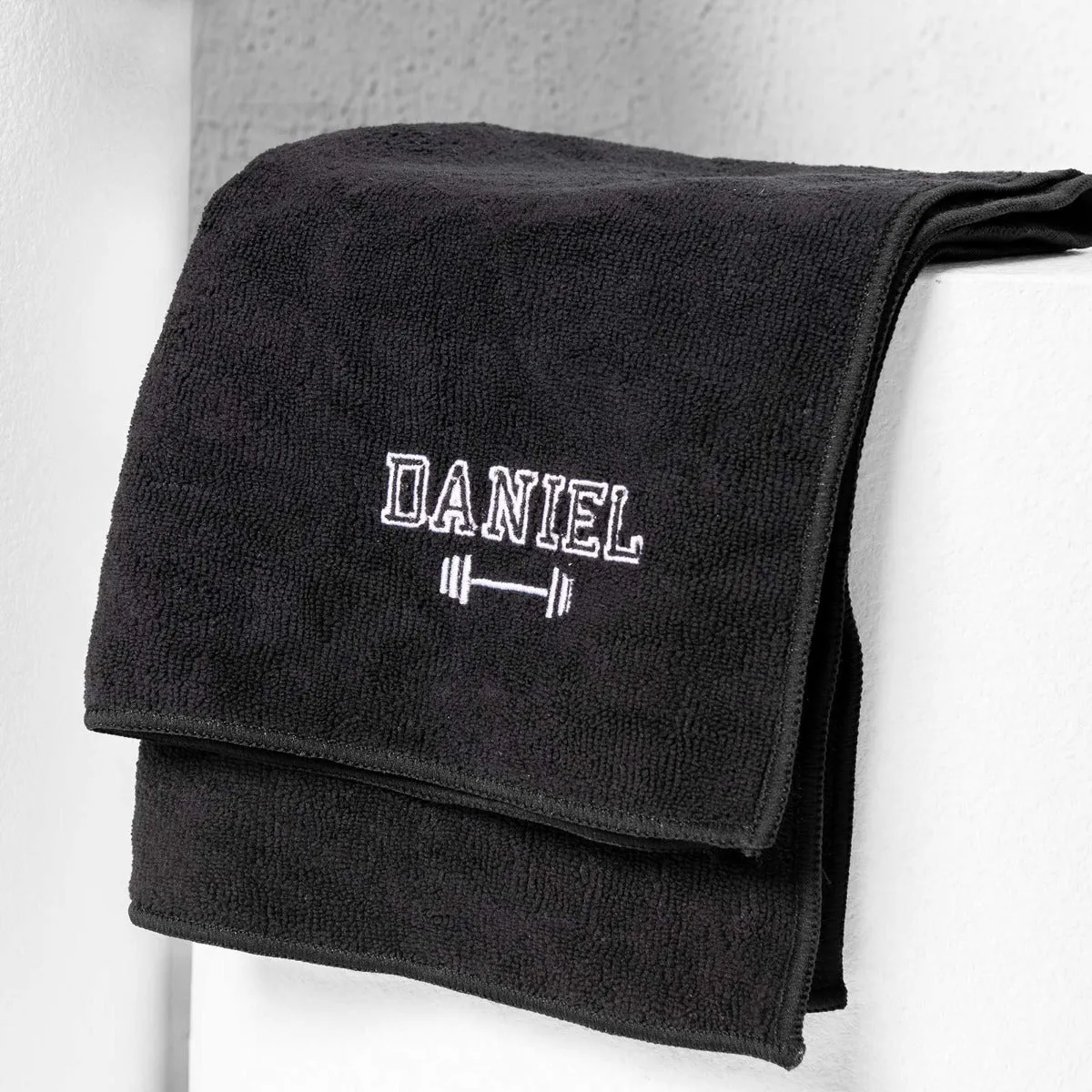Embroidered Canvas Duffle Bag with Gym Towel