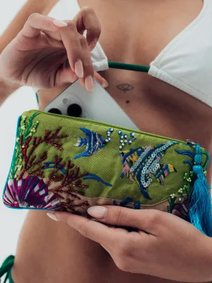 embroidered pouch (final sale)