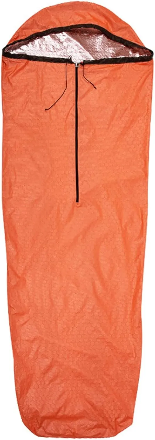 Emergency Sleeping Bag Lightweight Waterproof Thermal Bivy Sack Cover Blanket Heat Retention Shelter Survival Kit for Hiking, Camping, Hunting, Fishing