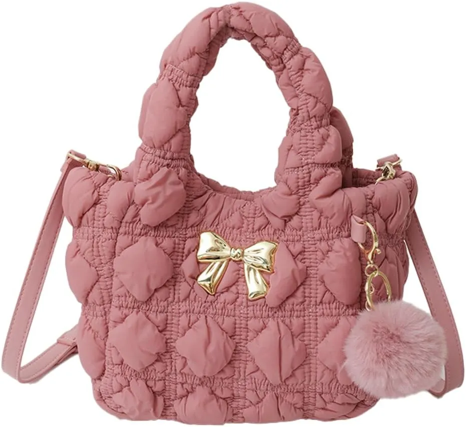 Epsion Crossbody Bag Handbag for Women Nylon Slouchy Bag Shoulder Vegan Leather Trendy Purse Removable Strap Work Dating