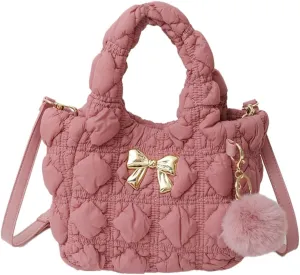 Epsion Crossbody Bag Handbag for Women Nylon Slouchy Bag Shoulder Vegan Leather Trendy Purse Removable Strap Work Dating
