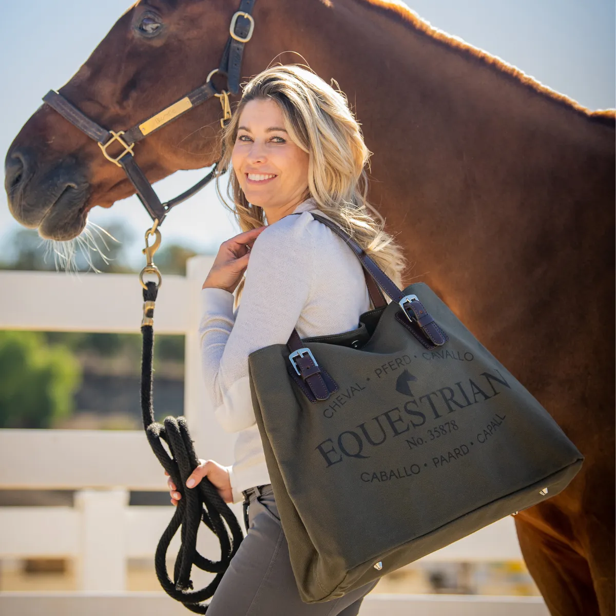 Equestrian Racing Tote