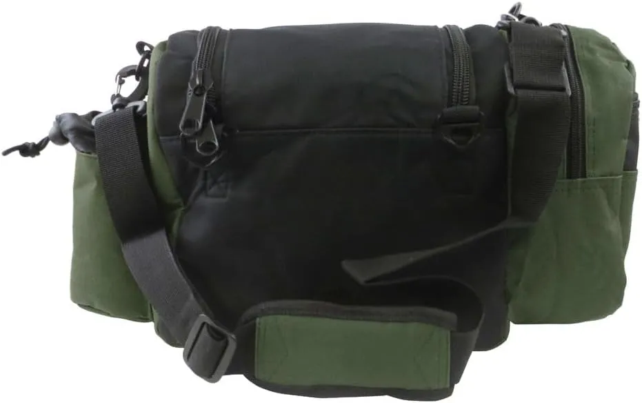 Fade Gear Crunch Box Disc Golf Bag | Black | Beginner Disc Golf Bag | 14  Disc Capacity | Shoulder Strap & Harness Option