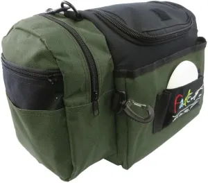 Fade Gear Crunch Box Disc Golf Bag | Black | Beginner Disc Golf Bag | 14  Disc Capacity | Shoulder Strap & Harness Option