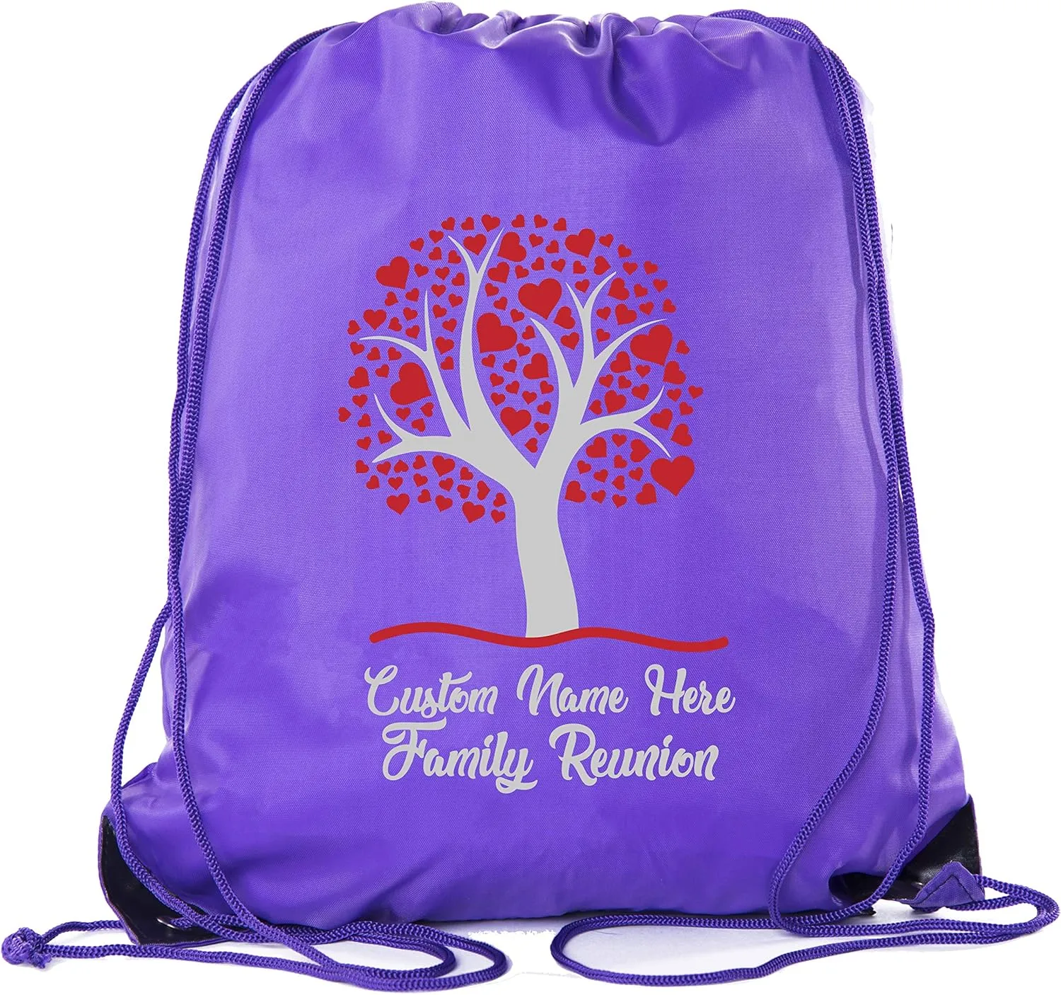 Family Tree with Hearts with Custom Name- Family Reunion Party Favor Bags