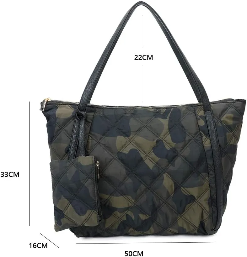 Fashion Ladies Tote Bag with Zipper clutch Stylish Handbag