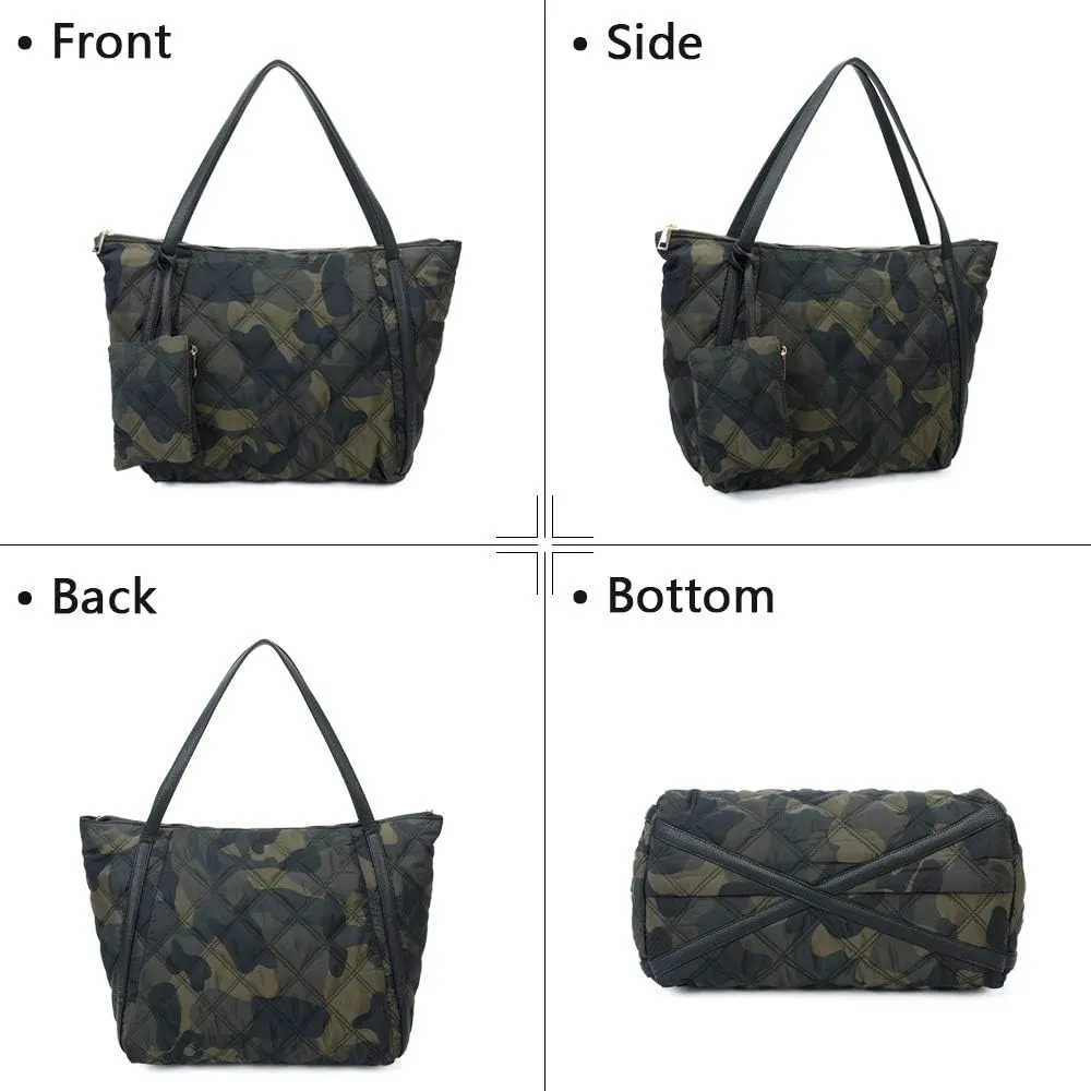 Fashion Ladies Tote Bag with Zipper clutch Stylish Handbag