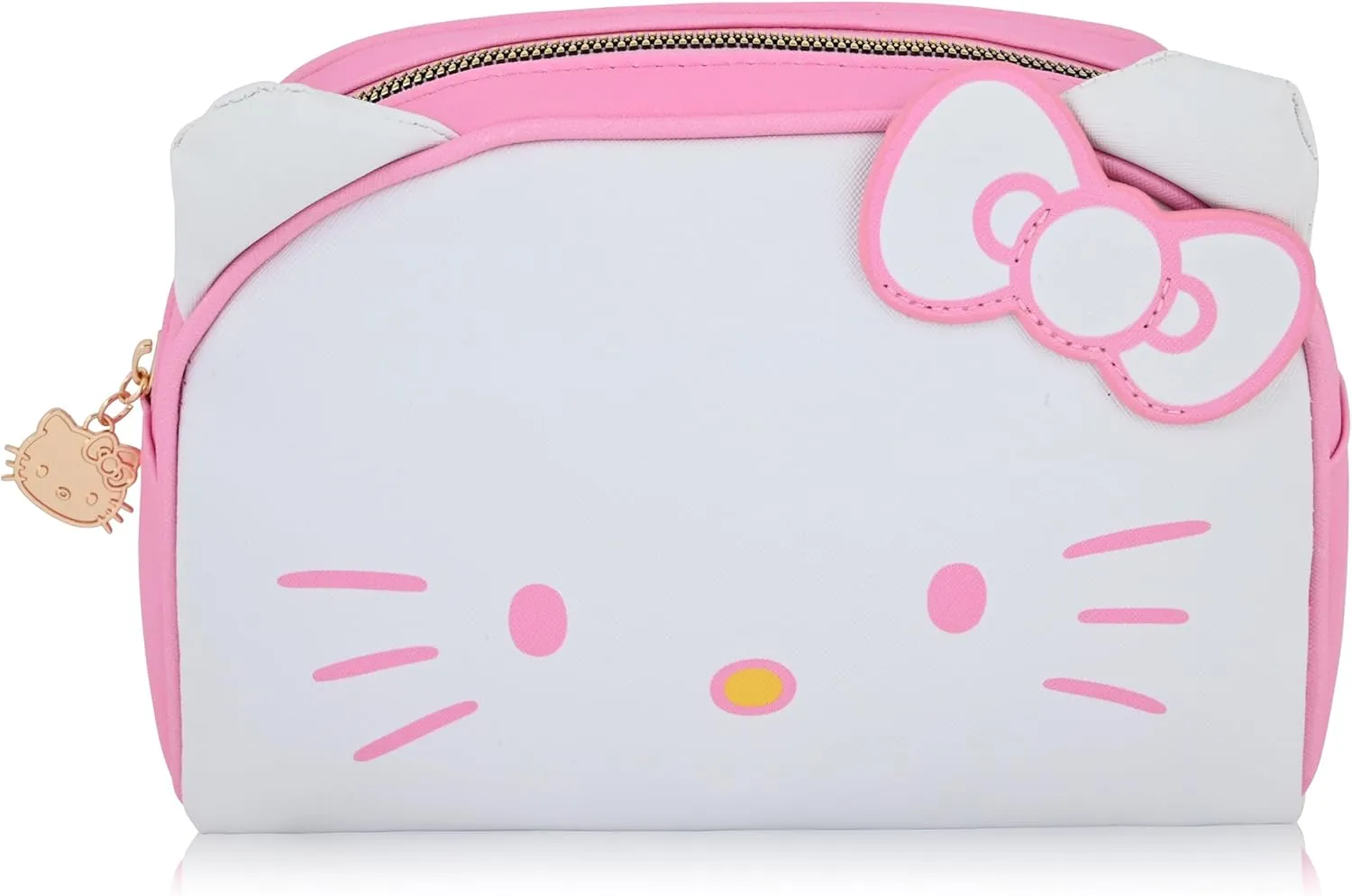 Fast Forward Sanrio Hello Kitty Makeup Bag for Women | Hello Kitty PU Leather Travel Toiletry Bag for Women | Make Up Travel Bag Cosmetic Bag Makeup Pouch