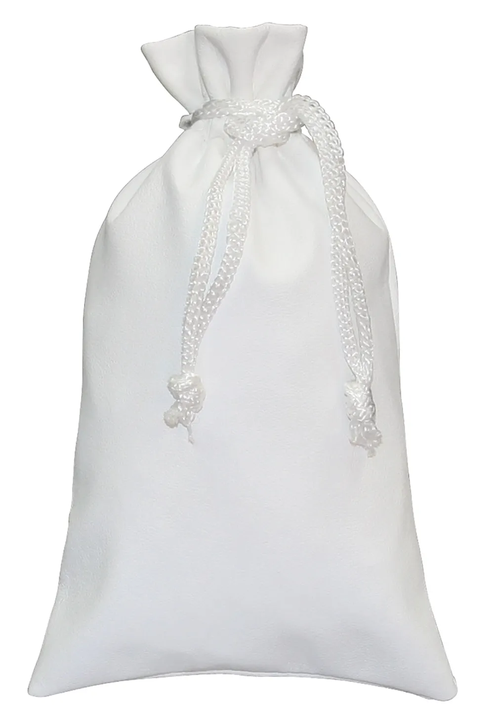 Faux Leather Drawstring Pouch - 12 pcs. Pack