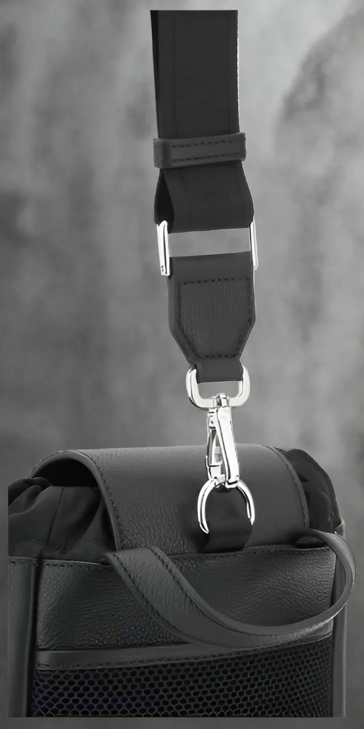 FENDI MEN'S BLACK SHOULDER BACKPACK