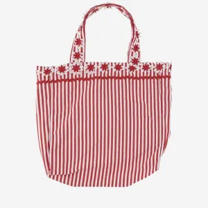 Flora Sardalos Cotton Shoulder Bag With Striped Pattern