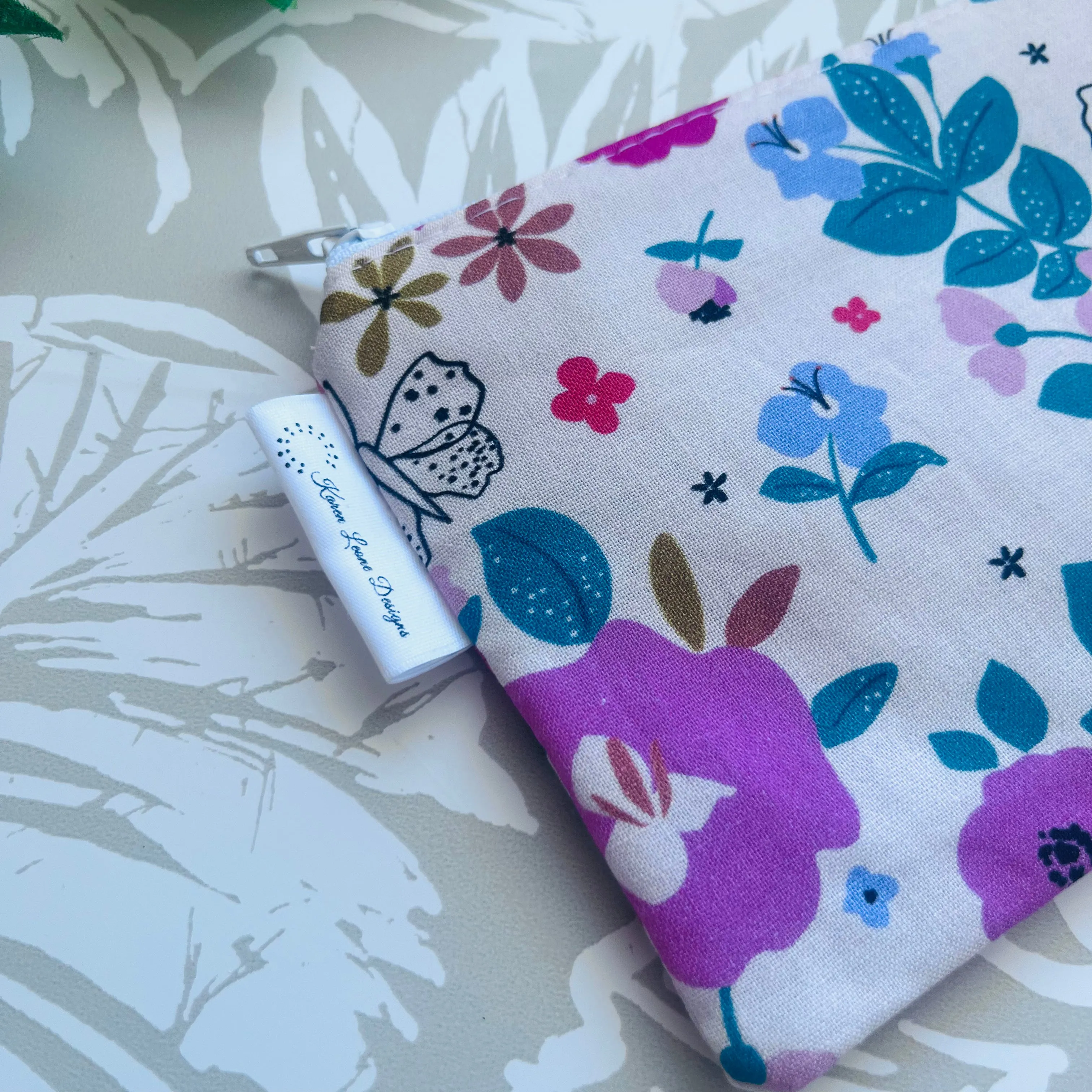 Floral Zipper Pouch
