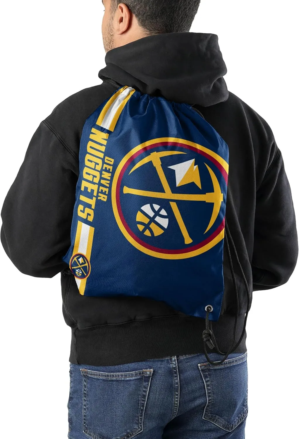 FOCO Denver Nuggets NBA Big Logo Drawstring Backpack