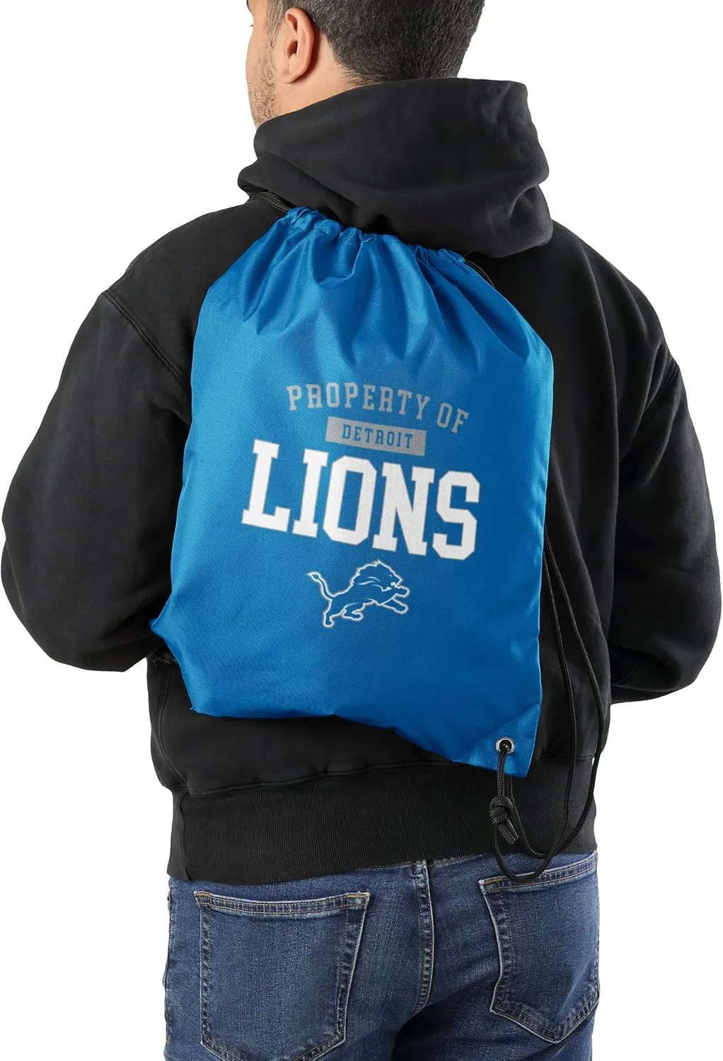 FOCO Detroit Lions NFL Property Of Drawstring Backpack