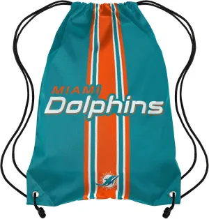 FOCO Miami Dolphins NFL Team Stripe Wordmark Drawstring Backpack
